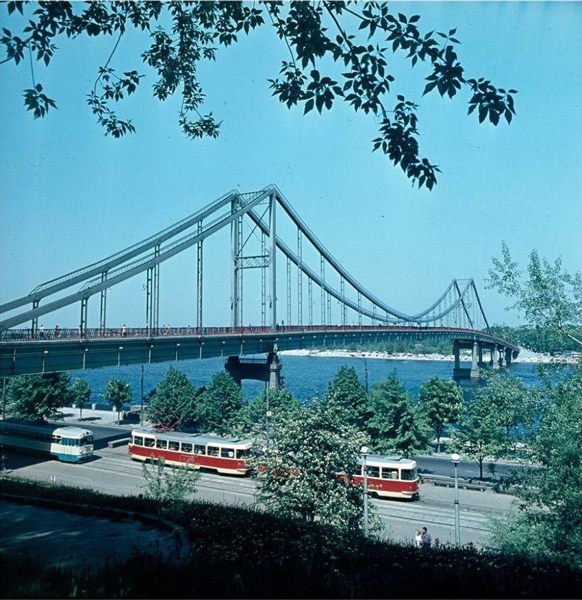 Парковий міст через Дніпро. Історія