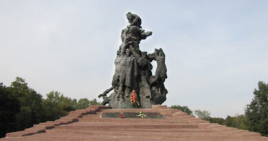 Пам'ятник радянським громадянам і військовополоненим, розстріляним в Бабиному Яру. Історія