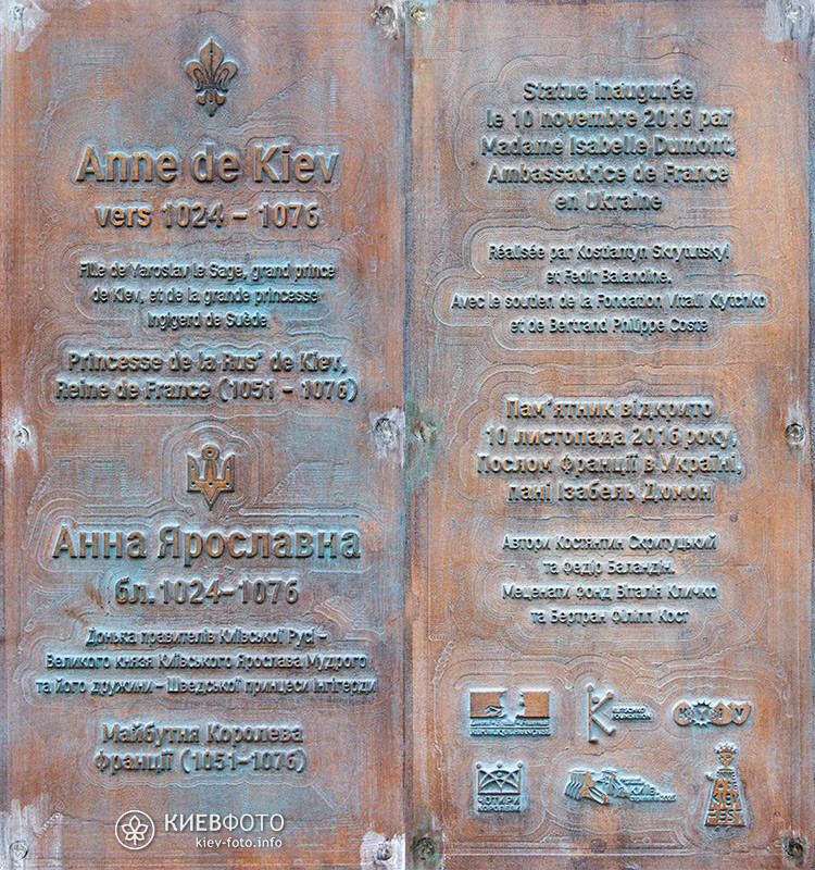 Памятник Анне Ярославне