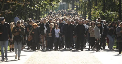 У Києві сотні людей пройшли маршем у пам'ять про жертв Бабиного Яру